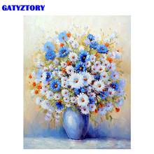 GATYZTORY Frame Flowers DIY Painting By Number Modern Wall Art Canvas Painting Acrylic Paint By Numbers For Home Decors 40x50cm 2024 - buy cheap