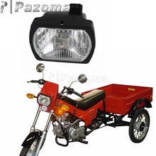 Pazoma-carcasa negra para motocicleta, Emark lente transparente, faro cuadrado, para ZiD Pilot ZD-50 Ptaha ZD-36 ZiK MZIK EP-1616 2024 - compra barato