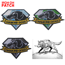 Emblema bordado de metal para cães, emblema bordado de metal sólido mgs para aplicação tática, emblema de roupas, remendo militar 2024 - compre barato