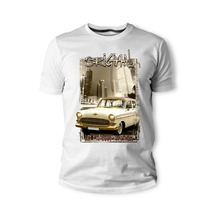 Camiseta italiana clásica Legend Car Opel Kapitan Weiss Gold Auto Old School Vintage para hombre, camisetas ajustadas de moda de verano 2018 2024 - compra barato