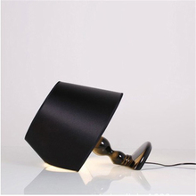 White/Black Fabric PVC Lampshades Resin Modern Table Lamp Nordic Led Office Lighting Desktop Bedside Desk Lamp Design TLL-301 2024 - buy cheap