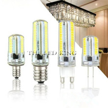 DC 12V LED Silicone Mini Corn Bulb AC 220V G4 G8 G9 E11 E12 E14 E17 BA15D White light Dimming Chandelier Replace Halogen Lamps 2024 - buy cheap