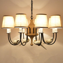 Arte Resina europeia E14 bulb lâmpadas led Lustre sala de estar sala de jantar decorada com pássaros Z50 Lustres lâmpadas led lustre 2024 - compre barato