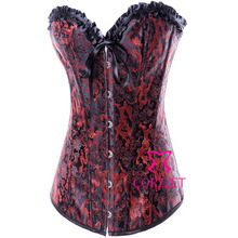 Hot Sale Ruffles Lace Up Jacquard Dobby Corsets And Bustiers Tops Corsage Corpete Langerie Corselet espartilho Women Sexy Corset 2024 - buy cheap