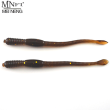 MNFT Wholesale 500 Pcs/lot Soft Plastic Artificial Baits Fishing EarthWorm Lure Tackle 7.7cm 1.03g Bionic Maggots Insect Lures 2024 - buy cheap