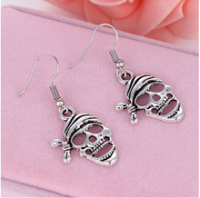 FASHION Cheap - fine Drop Earrings Vintage Alloy Pirate Skull Head Pendant Dangle Drop Earrings Hooks Earrings  Women C144 2024 - buy cheap