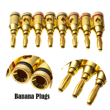 Conector para terminais de plugue banana, conector de áudio para terminais dia 5mm banhados a ouro de alta qualidade, 20 peças 2024 - compre barato