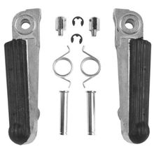 Left Right Aluminum Front Footrests Foot pegs For Honda CBR250 CBR400 CBR929 954 NSR250 NSR50 NSR80 2024 - buy cheap