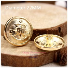 1572115,22mm 10 pcs,Gold metal buttons,Classic fashion British style buttons clothes clothes-diy handmade materials 2024 - buy cheap