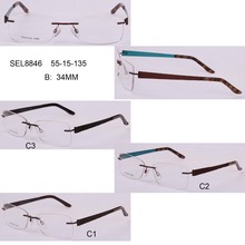 Alta calidad sin montura de metal gafas oculos gafas marca gafas mujeres miopía gafas de Grau 2024 - compra barato