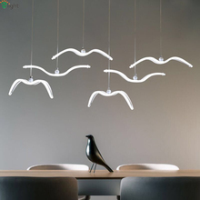 Modern Acrylic Seagull Led Pendant Lights Dining Room Dimmable Led Pendant Light Bedroom Led Pendant Lamp Hanging Light Fixtures 2024 - buy cheap