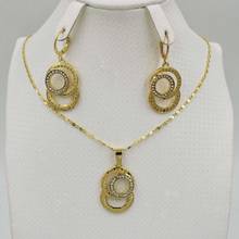 Bridal jewelry sets African Dubai gold-color necklace earring set wedding necklace set jewelry fashion women jewelry set 2024 - buy cheap