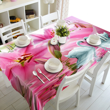 Romantic White Swan Under Pink Flowers 3d Table Cloth Tapestry Table Cover  Tablecloth 2024 - buy cheap