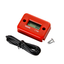 Medidor de hora inductivo para motocicleta, medidor LCD de gasolina, resistente al agua, para motor de 2/4 tiempos, color rojo, HM006A 2024 - compra barato