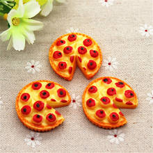 5pcs Kawaii Fake Pizza Miniature Food Art Supply Flatback Cabochon DIY Decorative Craft Scrapbooking,34mm 2024 - buy cheap