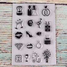 Wedding couple signs transparent clear stamp for DIY Scrapbooking/Card Making/Kids Christmas Fun Decoration Supplies 2024 - buy cheap