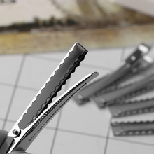 Laços de cabelo lisos, clipes de metal e prata, 10 peças a preço, 4cm/5cm, diy, ferramenta de estilo 2024 - compre barato