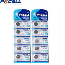 10Pcs PKCELL 3V Battery Lithium CR1220 DL1220 LM1220 ECR1220 1220 Button Coin Cell Batteries 2024 - buy cheap