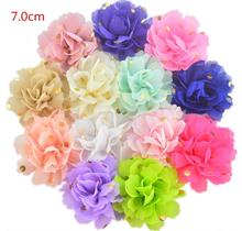2.8 Inch Chiffon Flower For Headband Newborn Girls Flower For Hair Accessories 23 Colors 100Pcs/lot 2024 - buy cheap