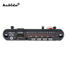 Kebidu nova placa de decodificador mp3 wma sem fio bluetooth módulo de áudio usb tf fm rádio 5v 12v para a construção do carro no orador do carro mp3 player 2024 - compre barato