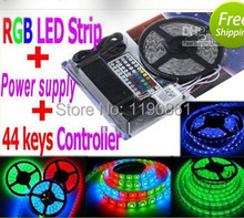 5050 LED Strip RGB 5M/Roll 300 LEDS IP65 Led Diode Tape Waterproof RGB LED strip 44 keys IR Remote+12V 6A Power Adapter 2024 - buy cheap