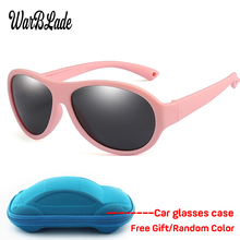 WBL Поляризационные детские солнцезащитные очки для мальчиков и девочек, солнцезащитные очки для младенцев, 100% UV400, детские солнцезащитные очки с коробкой 2024 - купить недорого