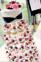 7-уровневая акриловая подставка для свадебного торта, прозрачная круглая подставка для кексов из плексигласа, витрина для торта, свадебное украшение 2024 - купить недорого