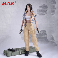 1/6 scale toys FG042-B female girl lady plaid tops suit clothing set model for 12 inches HT TTL playtoy PH doll action figure 2024 - buy cheap