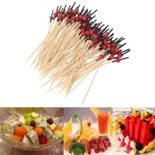 100pcs Disposable Toothpick Food Sticks Beads Bamboo Cocktail Picks Party Club Home Fruit Pick 2024 - buy cheap