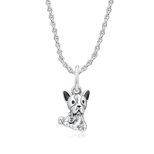 Ckk ajuste pandora pulseiras bulldog filhote de cachorro encantos 925 original prata esterlina charme grânulos para fazer jóias grânulo 2024 - compre barato