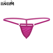 Iiniim-microlencería elástica para mujer, mini bragas de tiro bajo con espalda al aire, Mini Tanga, Bikini Sexy 2024 - compra barato