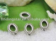 FREE SHIPPING 150 pcs Tibetan silver oval cartwhell bead frame ZM1529 2022 - купить недорого