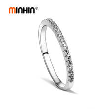 Женское Обручальное Кольцо MINHIN, обручальное кольцо с фианитом, обручальные кольца вечности, размеры 6, 7, 8, 9, новые ювелирные изделия, подарок, оптовая продажа 2024 - купить недорого