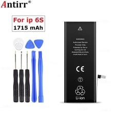 Antirr Lithium Battery For iPhone 6s Internal Replacement Batteries 3.82V 1715mah Bateria for iphone 6S free repair tools 2024 - buy cheap