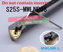 S25S-MWLNR08 herramientas de corte de torno CNC de 25mm herramientas para torneado torno máquina herramientas torno de Metal interno herramienta Tipo de barra de traladrado MWLNR/L 2024 - compra barato