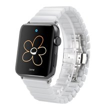 2018 керамический ремешок для Apple Watch 38 мм 42 мм, браслет для умных часов, керамический браслет для Apple iwatch Series 5 4 3 2 2024 - купить недорого