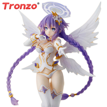 Tronzo фигурка 25 см Hyperdimension Neptunia, фиолетовое сердце, сексуальная фигура, игрушки, 4 богини, онлайн, ангел, Нептун, сексуальная модель, игрушки 2024 - купить недорого