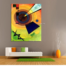 Oil Painting Classic Wassily Kandinsky Cansva Art Wall Poster And Sticker Handmade Oil Painting for Living Room Bedroom Decor 2024 - buy cheap