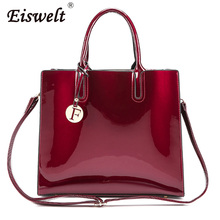 Dropshipping Solid Patent Leather Women Fashion Bags Ladies Simple Luxury Handbags Casual Shoulder Messenger Bag Main Tote Bag 2024 - buy cheap