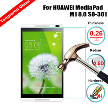 Для смартфона MediaPad M1 закаленное стекло HD защита для экрана для планшета Huawei Mediapad M1 8,0 дюйма закаленная Защитная пленка для экрана 9H 2024 - купить недорого