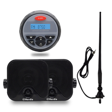 Motorcycle Stereo Bluetooth Audio Marine Waterproof Radio FM AM For Auto Car Boat ATV UTV SPA RZR Waterproof Box Speaker Antenna 2024 - buy cheap