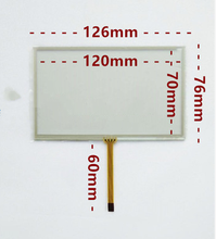 126*76 mm New 5 inch resistive touch screen AMT98585 2024 - buy cheap