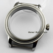 44mm Sterile 316L Steel Watch Case Wristwatch Shell Fit ETA 6497/6498 Seagull ST36 Movement 2024 - buy cheap