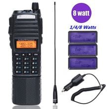 Walkie talkie poderoso de 8w baofeng 10km, longo alcance, 2 vias, rádio cb, uv 82, uv82 + carregador para carro 2024 - compre barato