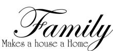 Family Makes a House Home Vinyl Wall Decal Fashion Room Quote Lettering Mural Art Wall Sticker Family Room Home Decoration 2024 - buy cheap