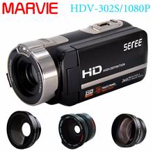 Marvie  FHD 1080P 30FPSDigital Video Camcorder Night Vision Wide Angle Macro Fisheye Shooting 24MP 3 Inch Touch Screen Camera 2024 - buy cheap