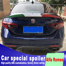 high quality green white red color ABS spoilers For Alfa Romeo Giulia 2015 2017 2017 2018 wings Spoiler Quadrifoglio Style 2024 - buy cheap