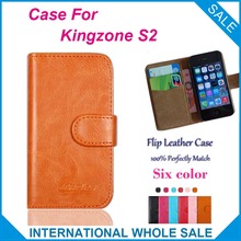 Hot!! 2016 Kingzone S2 Case, 6 Colors High Quality Leather Exclusive Cover For Kingzone S2 tracking number 2024 - buy cheap