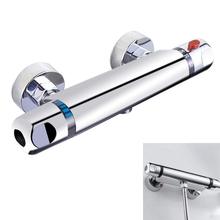 Chrome Shower Faucet Thermostatic Bar Shower Mixer Valve Anti Scald Tap  Bathing Fixtures Watering Head 2024 - buy cheap