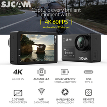 Sjcam sj8 série câmera de ação tela sensível ao toque esportes dv 1290 p 4 k hd wifi remoto subaquática à prova ddv água esporte câmera 2024 - compre barato